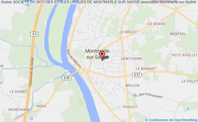 plan association Societe Du Sou Des Ecoles Laiques De Montmerle Sur Saone Montmerle-sur-Saône