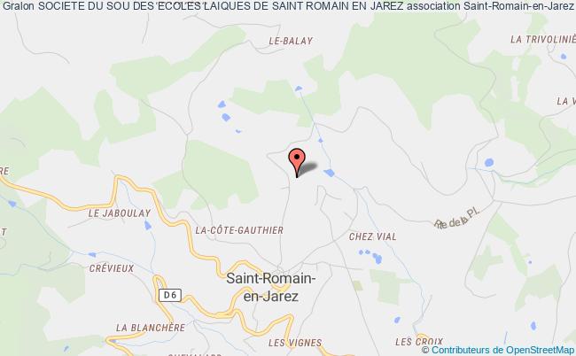 plan association Societe Du Sou Des Ecoles Laiques De Saint Romain En Jarez Saint-Romain-en-Jarez