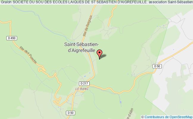 plan association Societe Du Sou Des Ecoles Laiques De St Sebastien D'aigrefeuille. Saint-Sébastien-d'Aigrefeuille