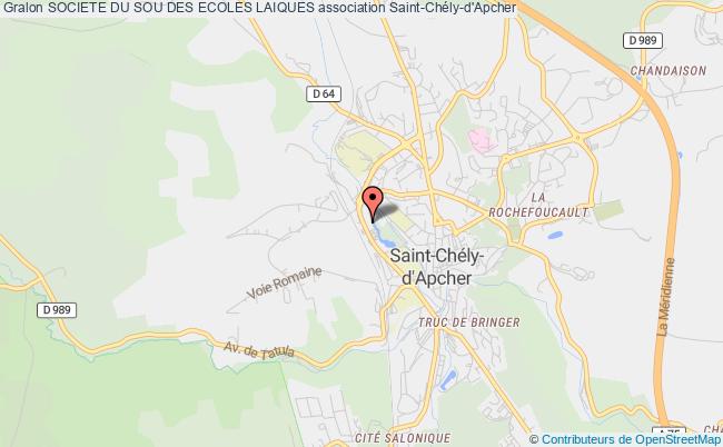 plan association Societe Du Sou Des Ecoles Laiques Saint-Chély-d'Apcher