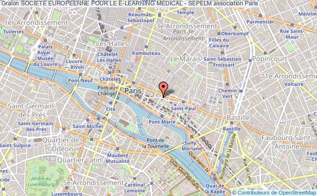 plan association Societe Europeenne Pour Le E-learning Medical - Sepelm Paris 4e