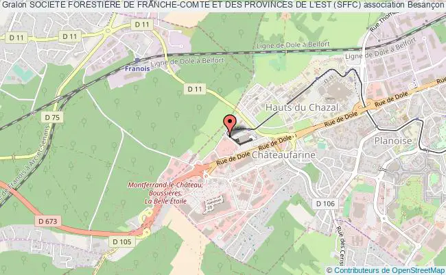 plan association Societe Forestiere De Franche-comte Et Des Provinces De L'est (sffc) Besançon cedex