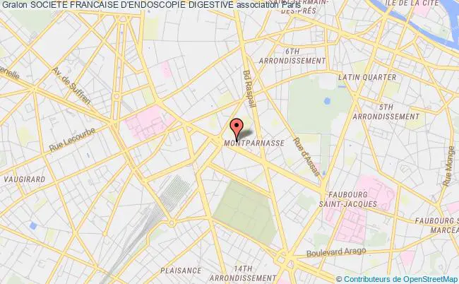 plan association Societe Francaise D'endoscopie Digestive Paris