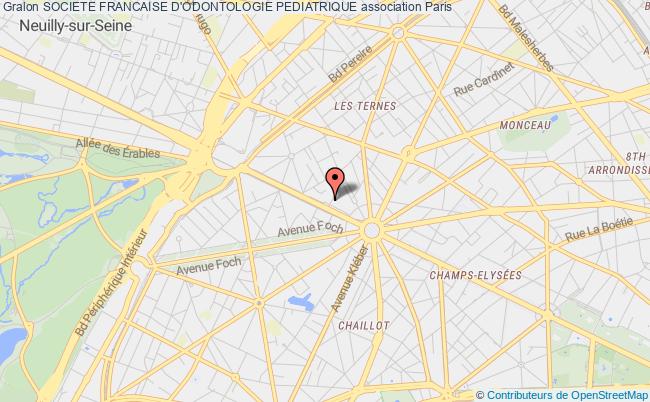 plan association Societe Francaise D'odontologie Pediatrique Paris 17e