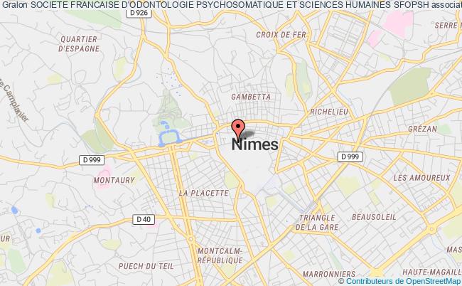 plan association Societe Francaise D'odontologie Psychosomatique Et Sciences Humaines Sfopsh Nîmes