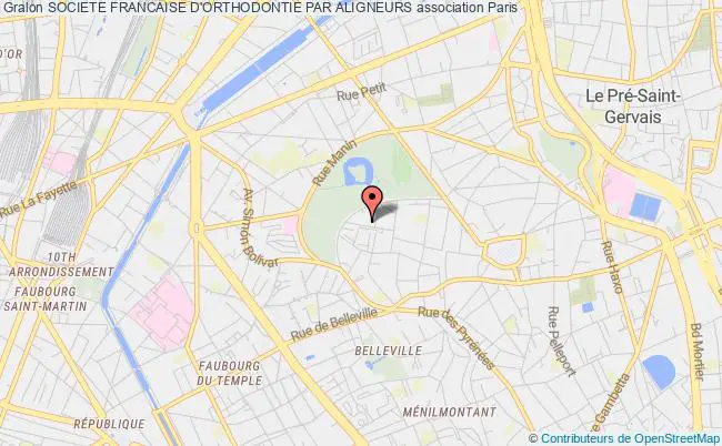 plan association Societe Francaise D'orthodontie Par Aligneurs Paris