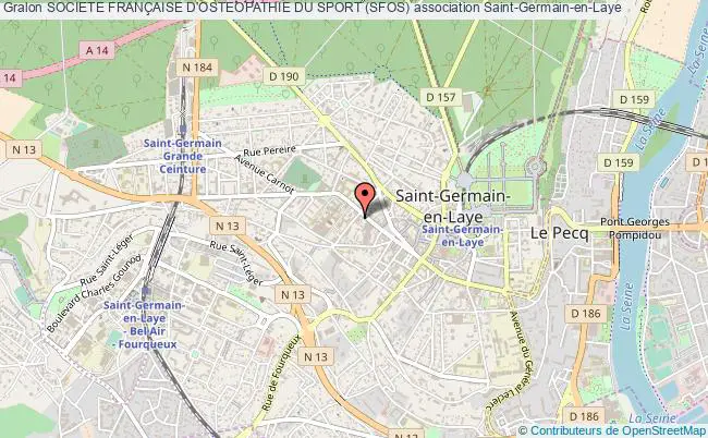 plan association Societe FranÇaise D'osteopathie Du Sport (sfos) Saint-Germain-en-Laye