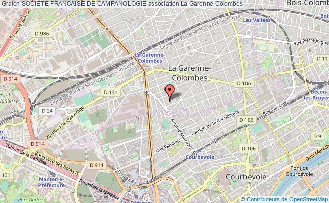 plan association Societe Francaise De Campanologie La    Garenne-Colombes