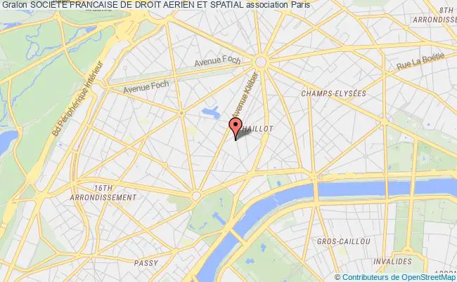 plan association Societe Francaise De Droit Aerien Et Spatial Paris