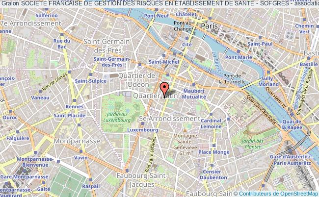 plan association Societe Francaise De Gestion Des Risques En Etablissement De Sante - Sofgres - Paris