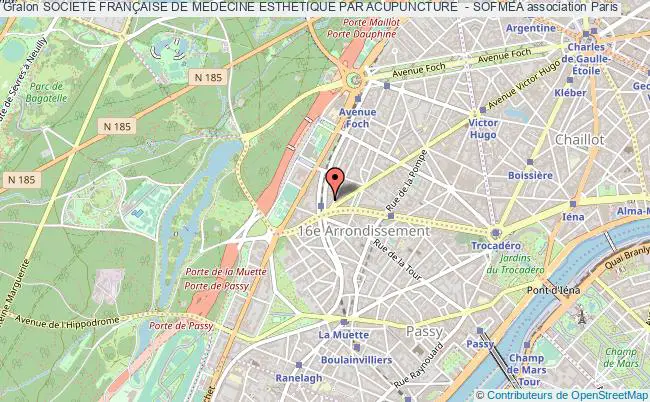 plan association Societe FranÇaise De Medecine Esthetique Par Acupuncture  - Sofmea Paris