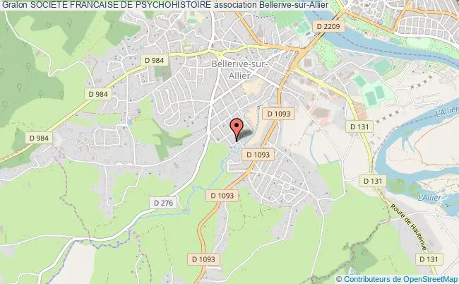 plan association Societe Francaise De Psychohistoire Bellerive-sur-Allier