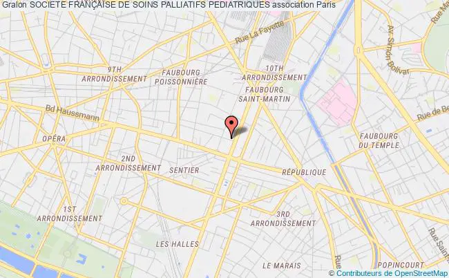 plan association Societe FranÇaise De Soins Palliatifs Pediatriques Paris