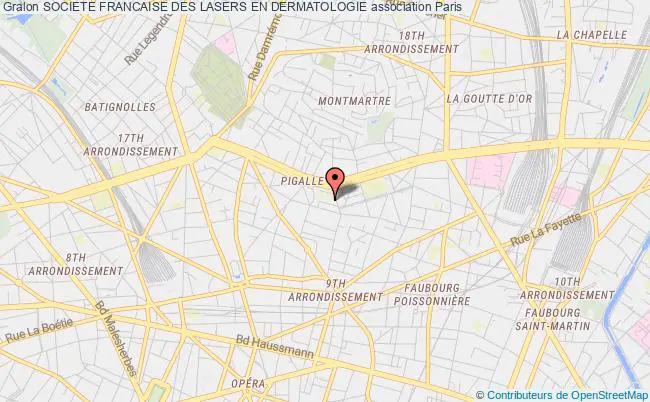 plan association Societe Francaise Des Lasers En Dermatologie Paris