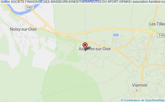 plan association Societe Francaise Des Masseurs-kinesitherapeutes Du Sport (sfmks) Asnières-sur-Oise