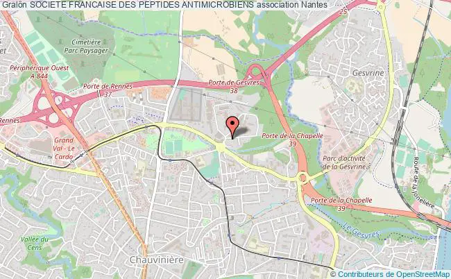 plan association Societe Francaise Des Peptides Antimicrobiens Nantes