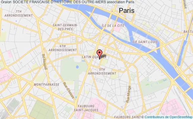 plan association Societe Francaise D?histoire Des Outre-mers Paris