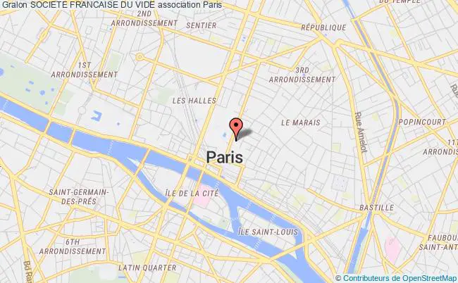 plan association Societe Francaise Du Vide Paris