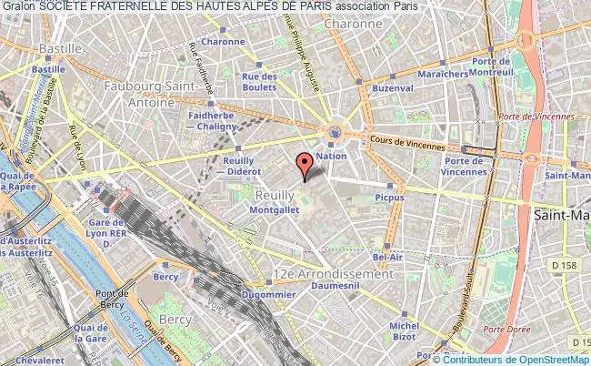 plan association Societe Fraternelle Des Hautes Alpes De Paris Paris