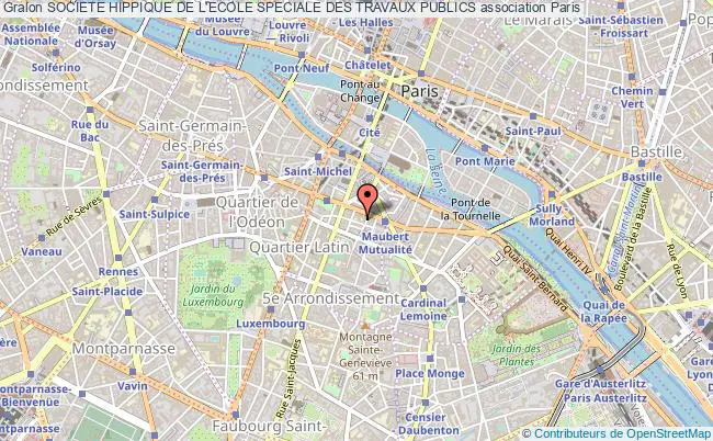 plan association Societe Hippique De L'ecole Speciale Des Travaux Publics Paris