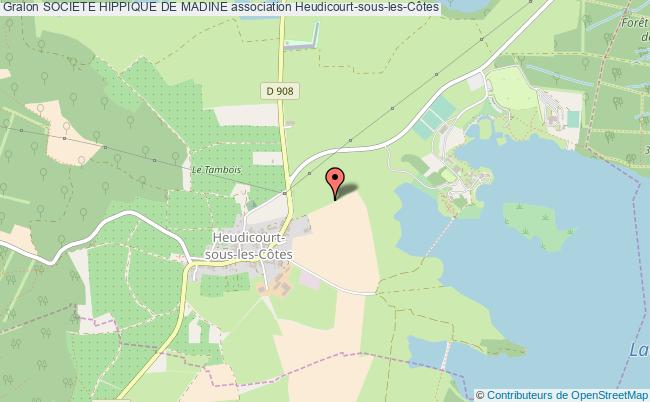 plan association Societe Hippique De Madine Heudicourt-sous-les-Côtes
