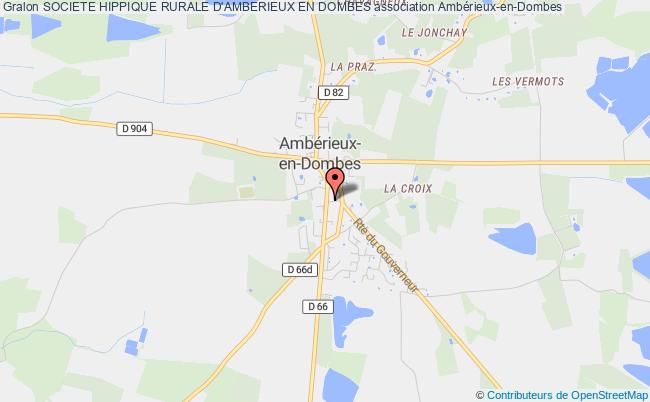 plan association Societe Hippique Rurale D'amberieux En Dombes Ambérieux-en-Dombes