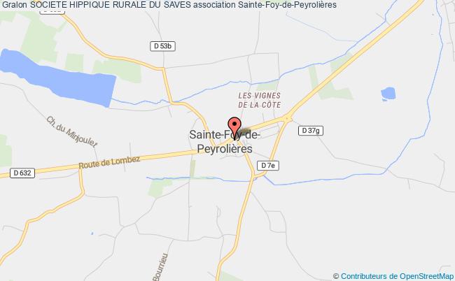 plan association Societe Hippique Rurale Du Saves Sainte-Foy-de-Peyrolières