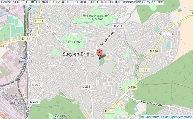 plan association Societe Historique Et Archeologique De Sucy En Brie Sucy-en-Brie