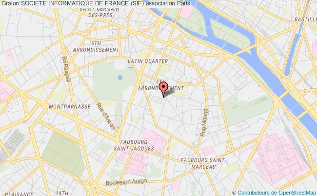 plan association Societe Informatique De France (sif) Paris