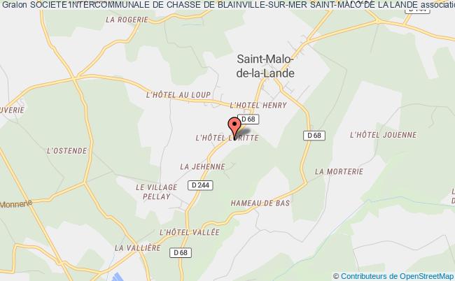 plan association Societe Intercommunale De Chasse De Blainville-sur-mer Saint-malo De La Lande Saint-Malo-de-la-Lande
