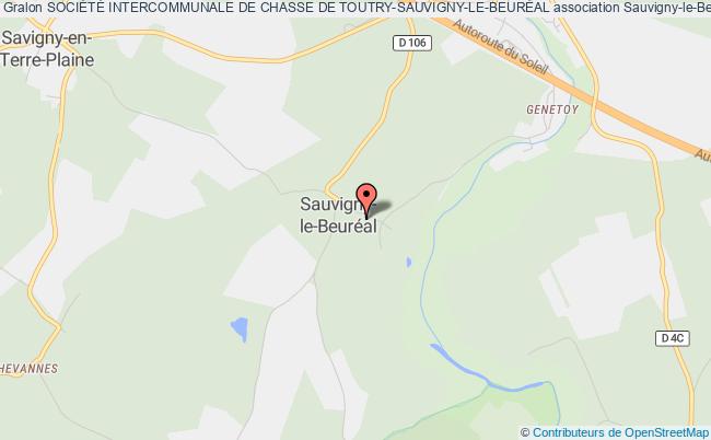 plan association SociÉtÉ Intercommunale De Chasse De Toutry-sauvigny-le-beurÉal Sauvigny-le-Beuréal