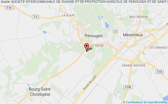 plan association Societe Intercommunale De Chasse Et De Protection Agricole De Perouges Et De Saint-eloi Pérouges
