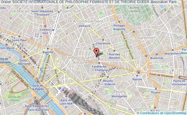 plan association Societe Internationale De Philosophie Feministe Et De Theorie Queer Paris 11e