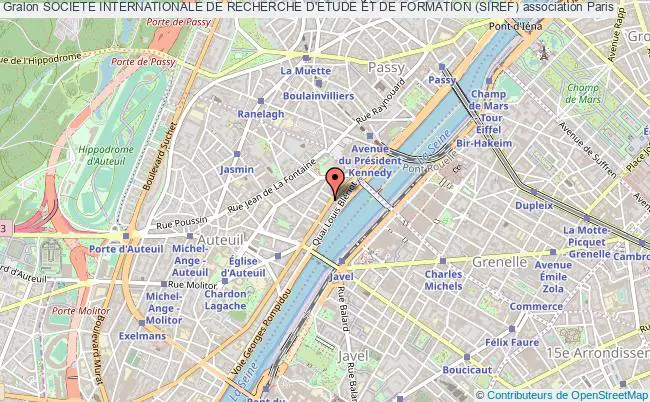 plan association Societe Internationale De Recherche D'etude Et De Formation (siref) Paris