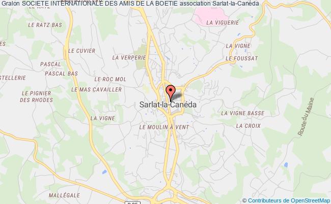 plan association Societe Internationale Des Amis De La Boetie Sarlat-la-Canéda