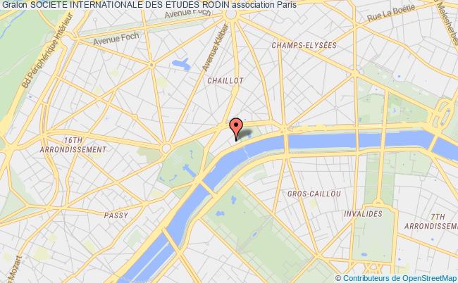plan association Societe Internationale Des Etudes Rodin Paris