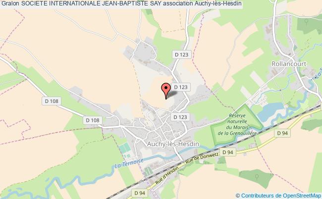 plan association Societe Internationale Jean-baptiste Say Auchy-lès-Hesdin