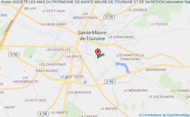 plan association Societe Les Amis Du Patrimoine De Sainte-maure-de-touraine Et De Sa Region Sainte-Maure-de-Touraine