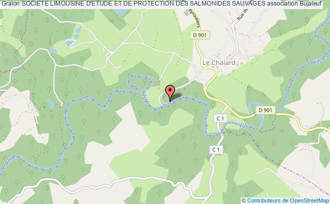 plan association Societe Limousine D'etude Et De Protection Des Salmonides Sauvages Bujaleuf