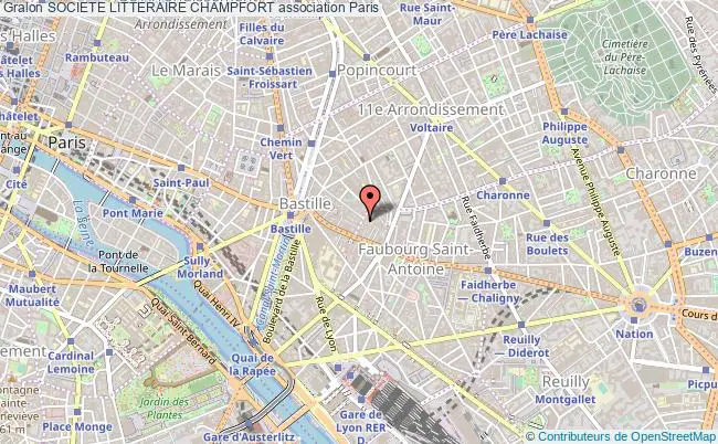 plan association Societe Litteraire Champfort Paris
