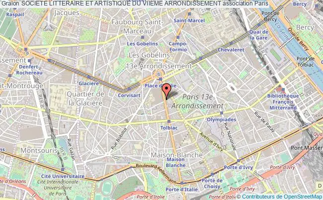 plan association Societe Litteraire Et Artistique Du Viieme Arrondissement Paris