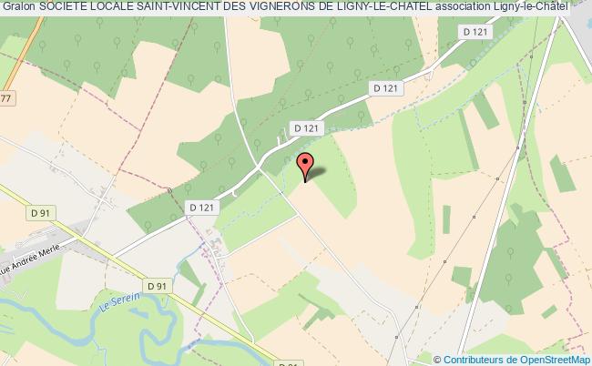 plan association Societe Locale Saint-vincent Des Vignerons De Ligny-le-chatel Ligny-le-Châtel