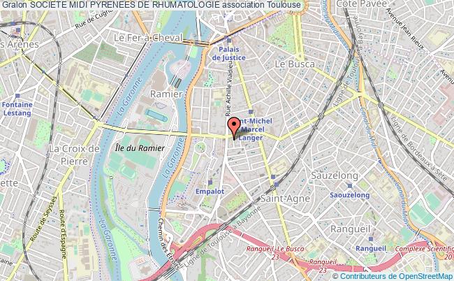 plan association Societe Midi Pyrenees De Rhumatologie Toulouse