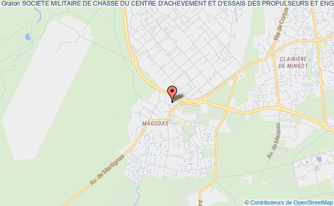 plan association Societe Militaire De Chasse Du Centre D'achevement Et D'essais Des Propulseurs Et Engins Saint-Médard-en-Jalles
