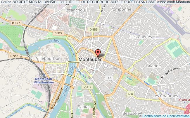 plan association Societe Montalbanaise D'etude Et De Recherche Sur Le Protestantisme Montauban