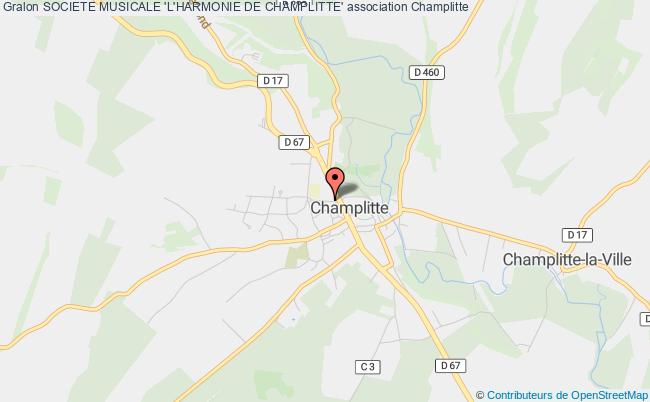 plan association Societe Musicale 'l'harmonie De Champlitte' Champlitte