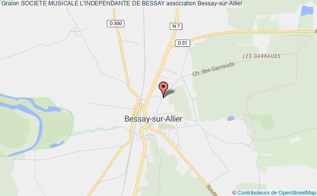 plan association Societe Musicale L'independante De Bessay Bessay-sur-Allier