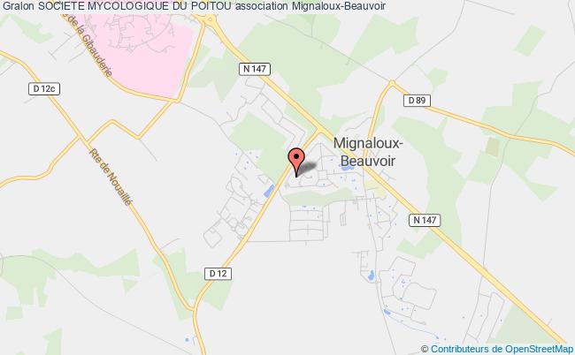 plan association Societe Mycologique Du Poitou Mignaloux-Beauvoir