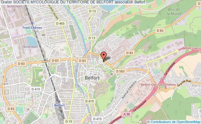 plan association Societe Mycologique Du Territoire De Belfort Belfort