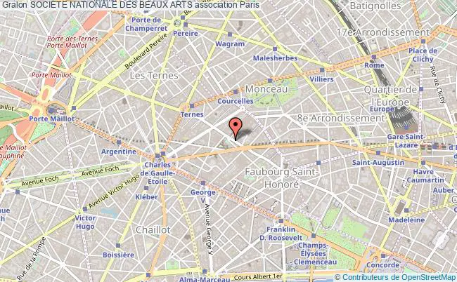 plan association Societe Nationale Des Beaux Arts Paris